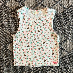 TEDDY FRESH WOMEN'S FLORAL POINTELLE TANK